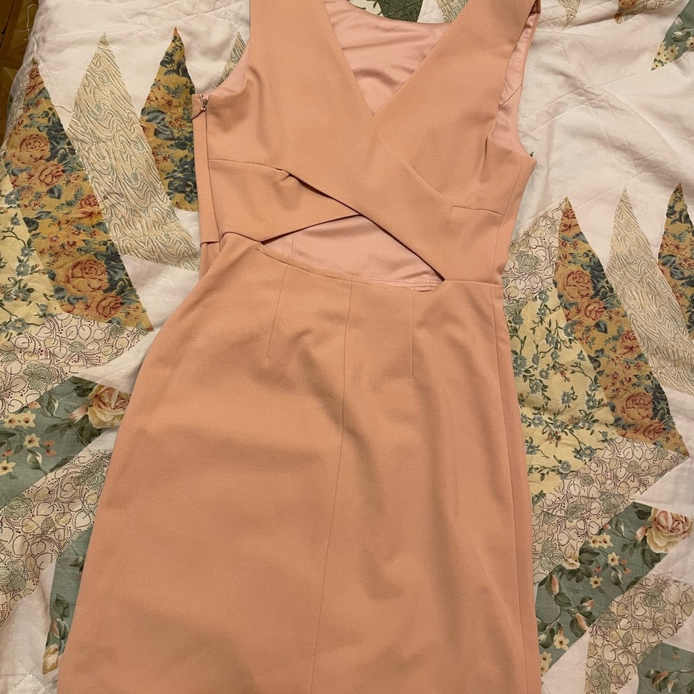 Betsey Johnson Peach Backless Dress